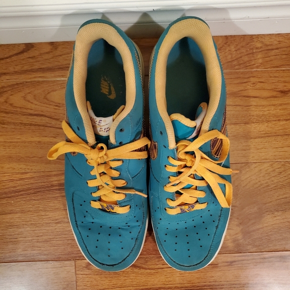 Nike Air Force 1 Low Marbled Swoosh Turbo Green - Picture 6 of 6